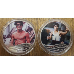 BRUCE LEE JUEGO DE 8 MONEDAS