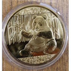 PANDAS DORADA Y PLATEADA